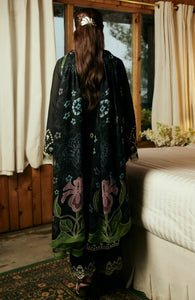 WIL ZS 0004 Fully Emb 3 piece With full Premium printed wool shawl