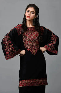 WIL Kayseria 0035 Fully Emb 3 piece With Dhanak Embroidered Shawl