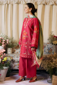 WIL ZS 0008 Fully Emb 3 piece With full Premium printed wool shawl