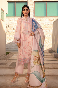 WIL TP 0050 Fully Embroidered 3 piece With Dupatta: Printed Slub