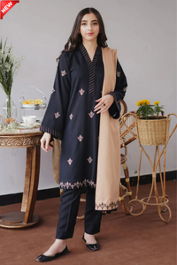 WIL Aisling 0063 Fully Emb 3 piece With Dhanak Embroidered Shawl