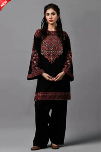 WIL Kayseria 0035 Fully Emb 3 piece With Dhanak Embroidered Shawl