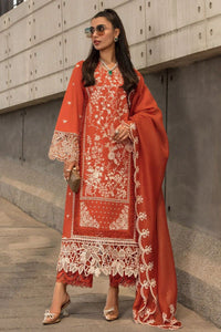 WIL Rang Rasiya 0042 Fully Emb 3 piece With Dhanak Embroidered Shawl