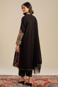 WIL ZS 0015 Fully Emb 3 piece With DHANAK EMBROIDERY SHAWL