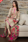 WIL khaadi khaddar 0030 Fully Emb 3 piece With Digital Printed Wool Shawl