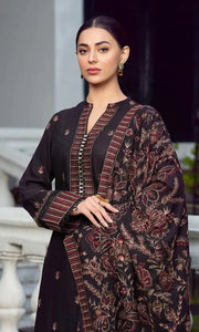 WIL BAREEZE 0032 Fully Emb 3 piece With Dhanak Embroidered Shawl