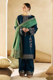 WIL ZS 0013 Fully Emb 3 piece With DHANAK EMBROIDERED SHAWL