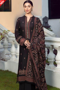 WIL BAREEZE 0032 Fully Emb 3 piece With Dhanak Embroidered Shawl